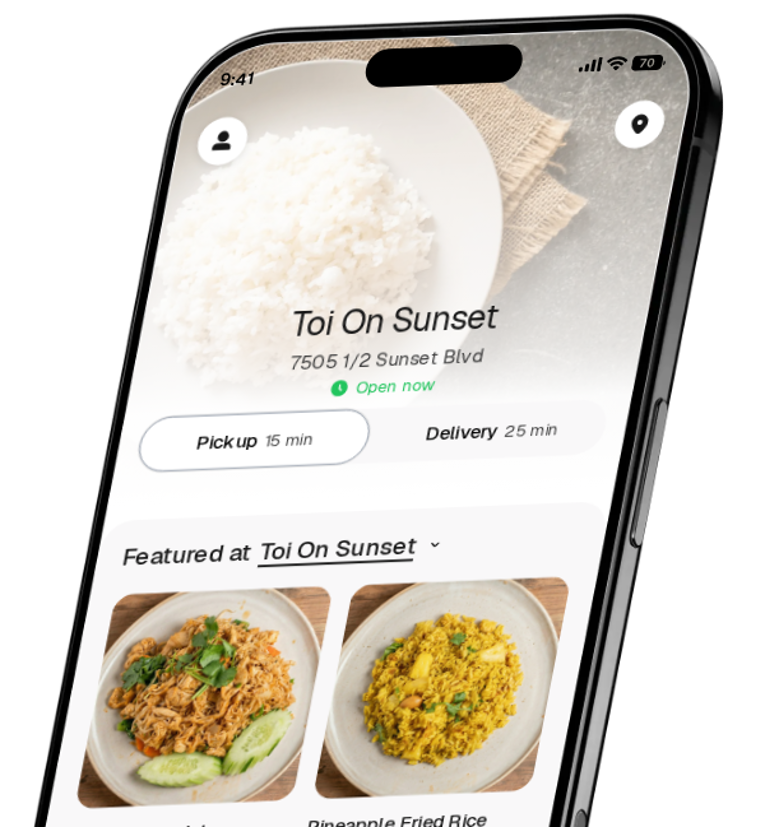 Toi On Sunset app preview