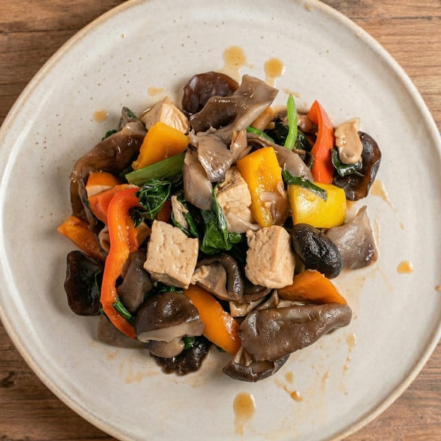 Eggplant, Pumpkin & Fried Tofu.