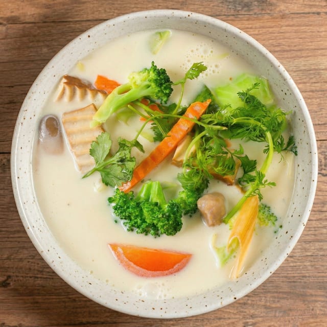 Tom Kha Veggie Tofu Soup.